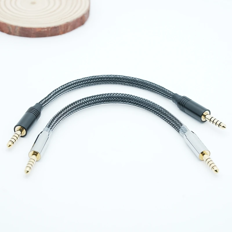 XINHS S100 5‑Pole Balanced Audio Adapter Cable Single Crystal Copper Multi‑Layer Shielded 2.5/3.5/4.4mm Male‑Male / Male‑Female