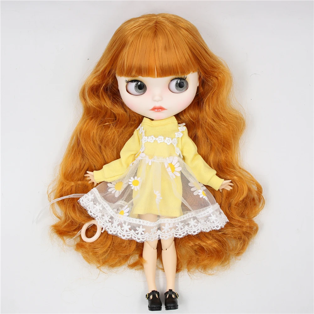 ICY DBS Blyth Doll Ginger Hair Fair Skin Matte Face 30cm BJD Doll Including Clothes Shoes Girl Festival Gift Birthday Gift