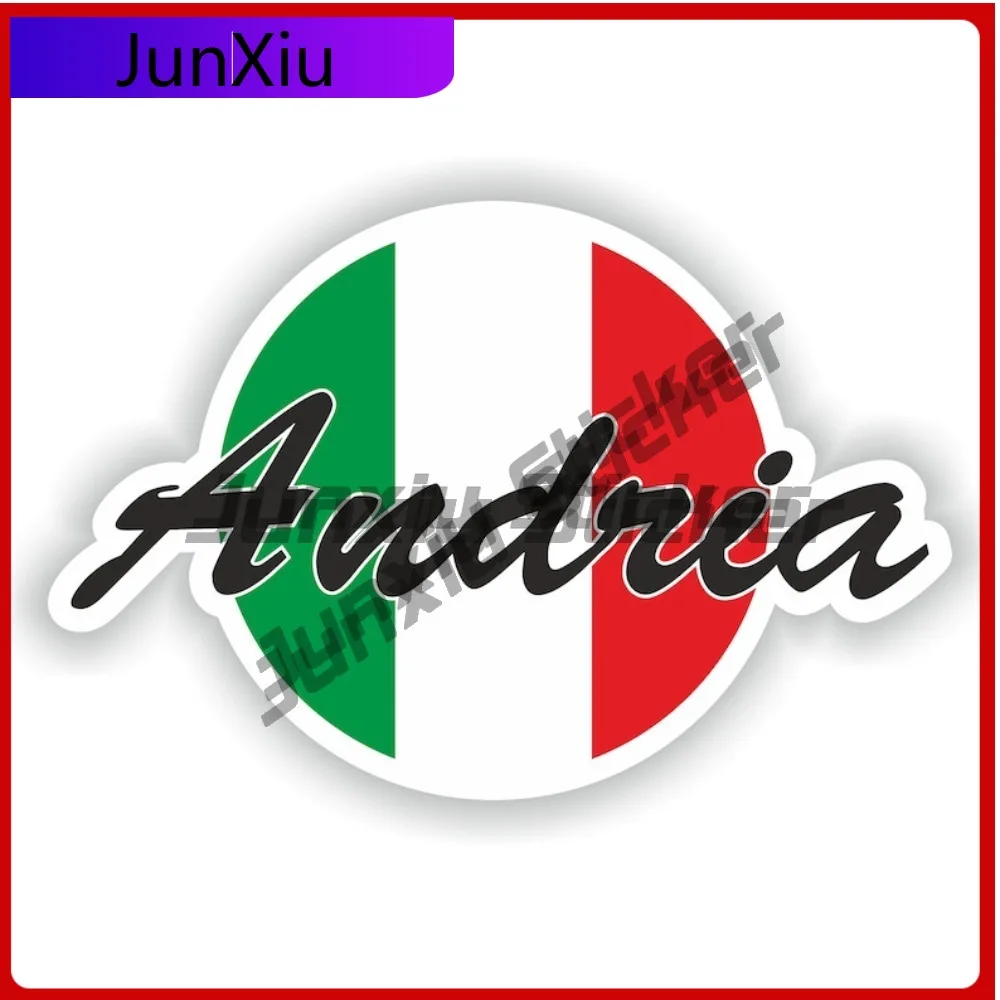 

Andria Italy Flag With City Sticker Cover Scratches Decor Graphic Decal Accessories Custom Decals Stickers For Rv Car Decoration