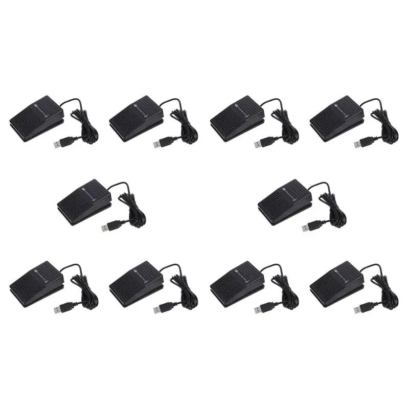 

Efficient 10X USB Foot Pedal Switch Control Keyboard Action For PC Computer Games New Pcsensor Foot Switch USB HID Pedal