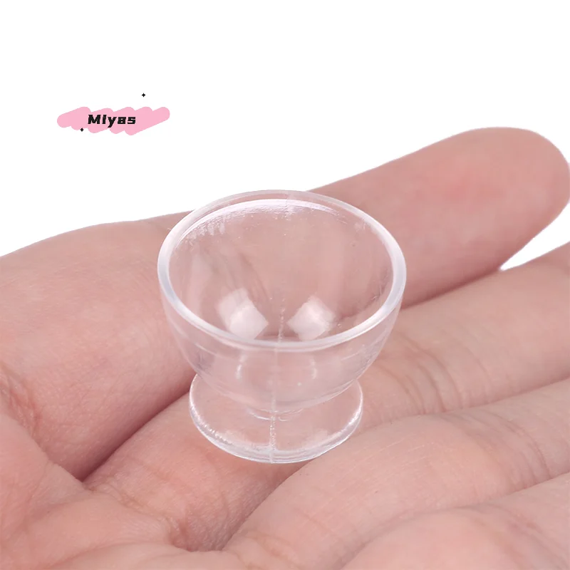 17 قطعة/المجموعة دمية مصغرة الغذاء لعبة الكؤوس محاكاة الآيس كريم مثلجات أكواب عشوائية اكسسوارات المطبخ للدمى