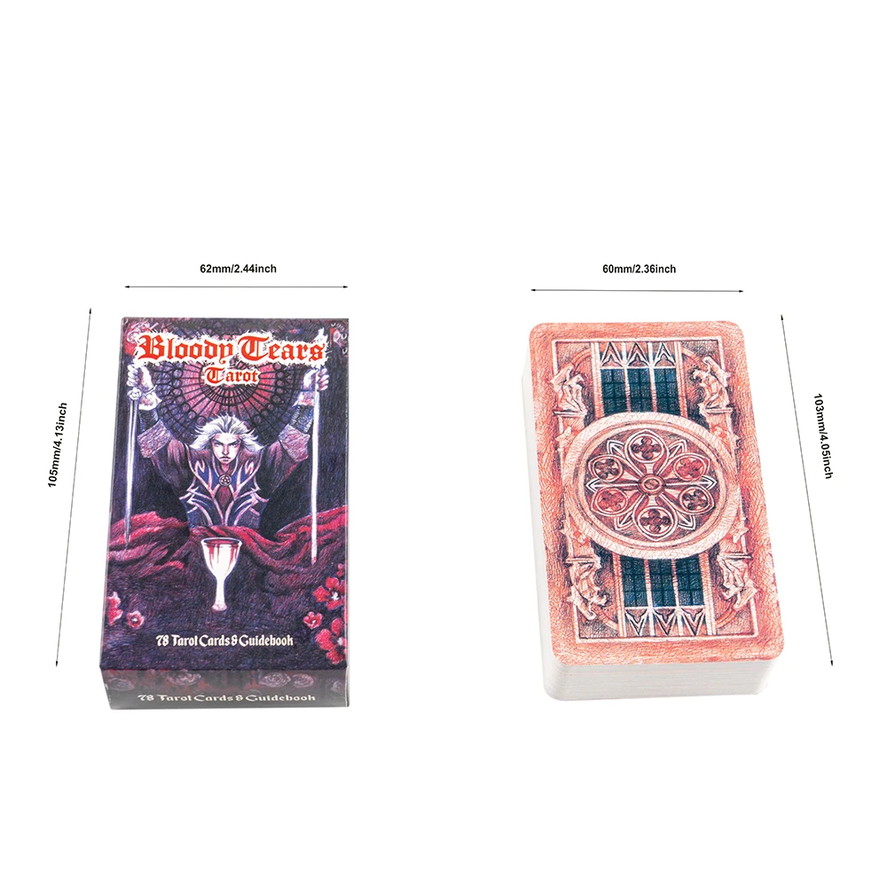 Mythic Bloody Tears Tarot Deck Spirit Vampire Card Game Prediction