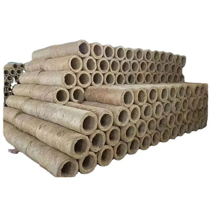 Tubería de lana de roca para aislamiento térmico de alta densidad, procesamiento de tuberías de lana de roca para aislamiento térmico