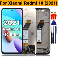 For Xiaomi Redmi 10 21061119AG 21061119AL LCD Display Touch Screen Digitizer Assembly with Frame For Redmi 10 Prime 21061119BI