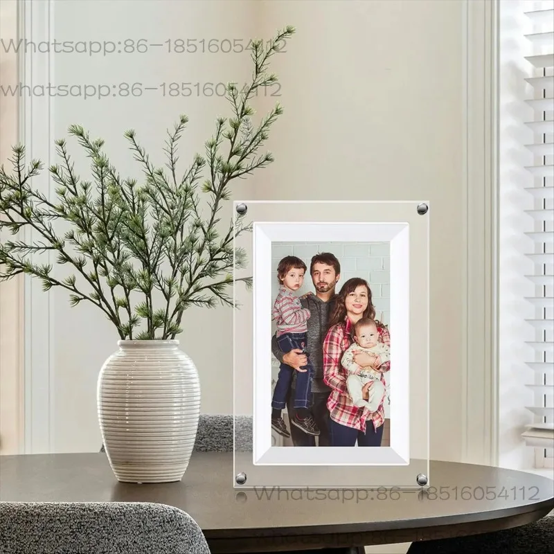 New 7-Inch Transparent Acrylic Digital Photo Frame Video Picture Music Player Electronic Photo Frame WIFI 8G