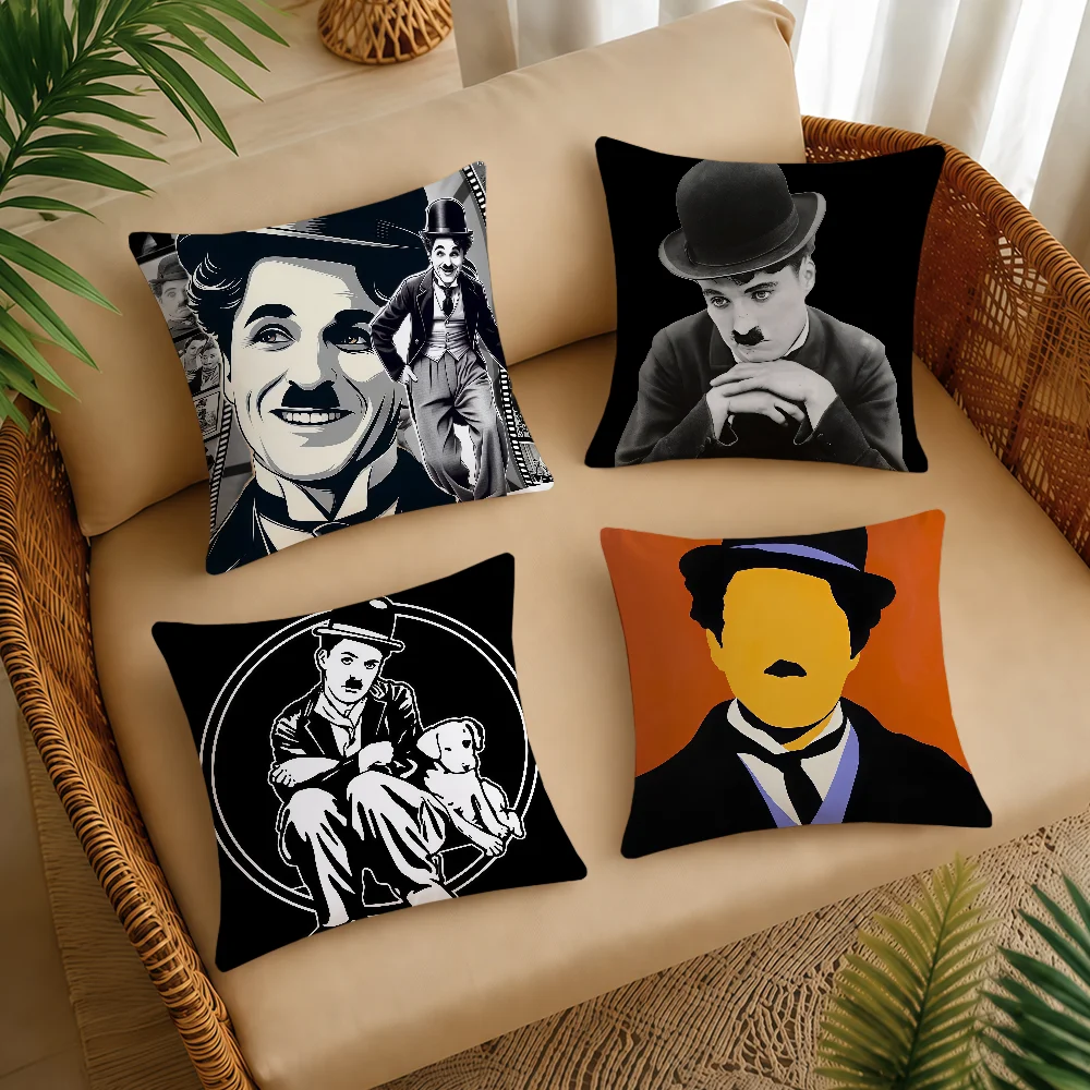 Famous C-CharlieS C-ChaplinS Cushion Cover Square Decorative Throw Pillow Case Sofa Bed Living Room Anniversary Gifts