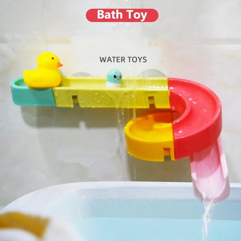 Baby Water Toys Wall Suction Cup Marble Race Run Track Bathroom Bathtub Game Play Bathing Shower Bath Toys For Children