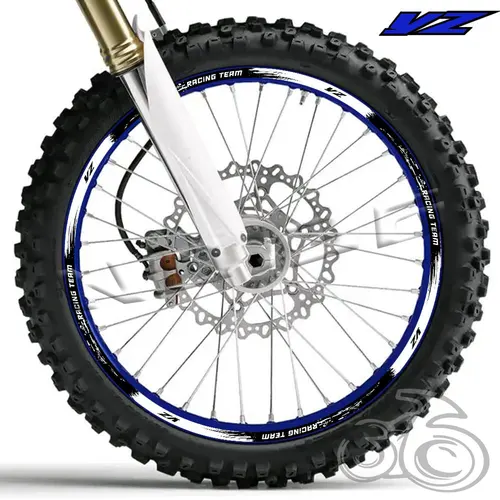 Imagen 2 del producto Pegatina para rueda de motocicleta, calcomanía reflectante para llanta, cinta a rayas para YZ 125 125X 250 250X 250F 250FX 450F 450FX YZ 50 años