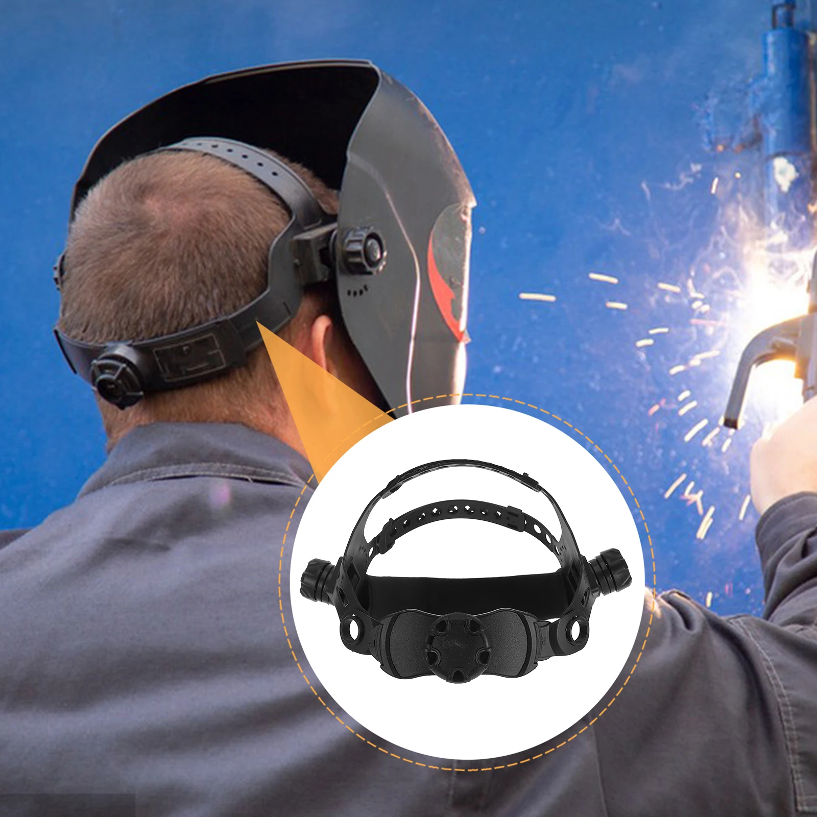 

Welding Goggles Replacement Headgear Sugar Scoop Hood Adjustable Assembly Sweat Absorbing Accessories