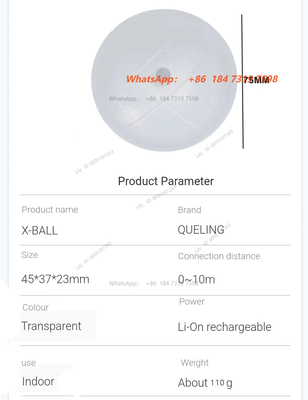 X-Ball Smart Reaction Ball Hand Eye Coordination Agility Training Digital Sensor Vector Reactionx