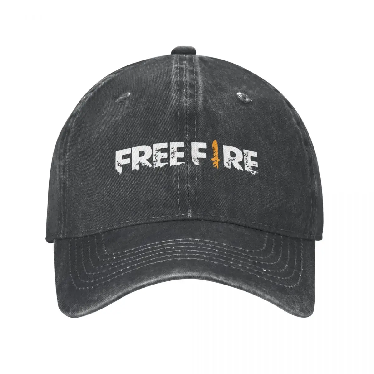 Vintage Free Fire Baseball Caps Men Women Distressed Denim Washed Sun Cap Freefire Shooting Game Outdoor Activities Caps Hat