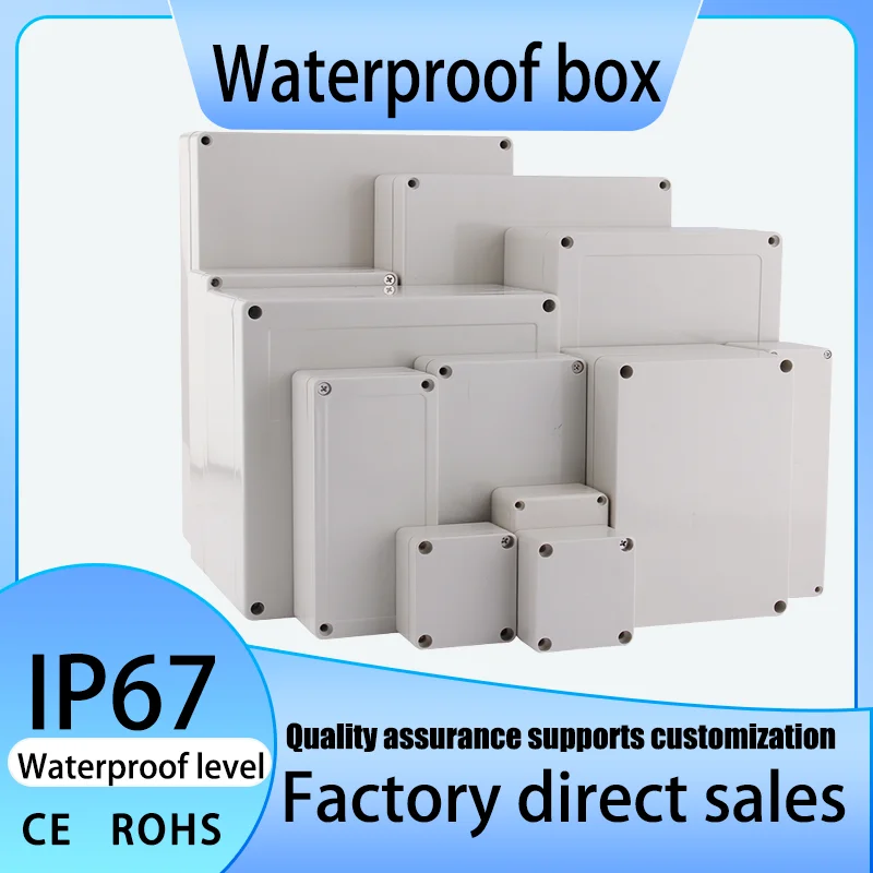 

ABS Wire Junction Box Waterproof Electronic Safe Case Plastic Boxes Plastic Organizer IP67 Waterproof Enclosure Box