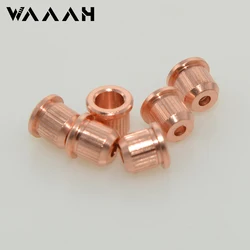 6pcs/Set Through Body String Ferrules String Bushings Brass/Stainless Steel GO-TOH Style For TLcaster Guitar