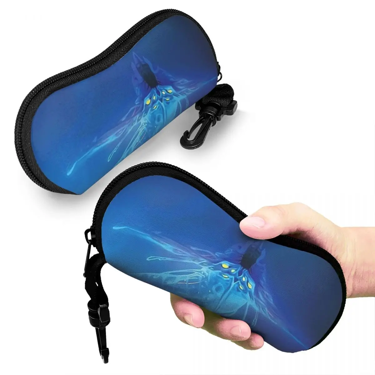 

Subnautica - Ghost Leviathan Shell Glasses Case Portable Sunglasses Box Women Men Soft Eyeglass Bag Pouch