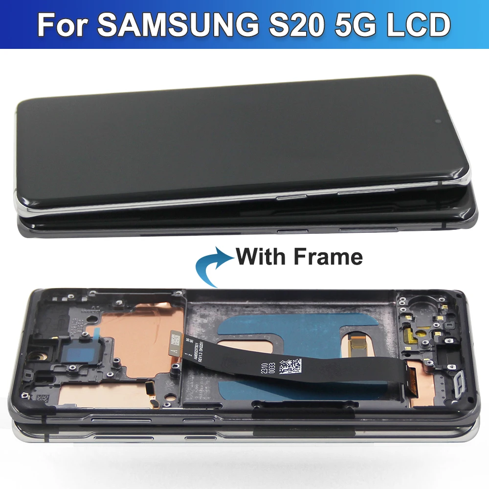 Imagem -04 - Amoled Lcd Display Digitador Assembly Substituição para Samsung Galaxy S20 5g G981 4g G980f G980