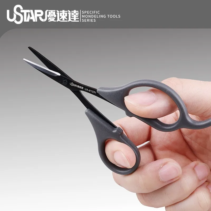 Ustar UA-91251 Fine Detail Scissors Masking Tape Cutter Precision Cutting Tool Scale Model DIY Hobby Handmade Accessory