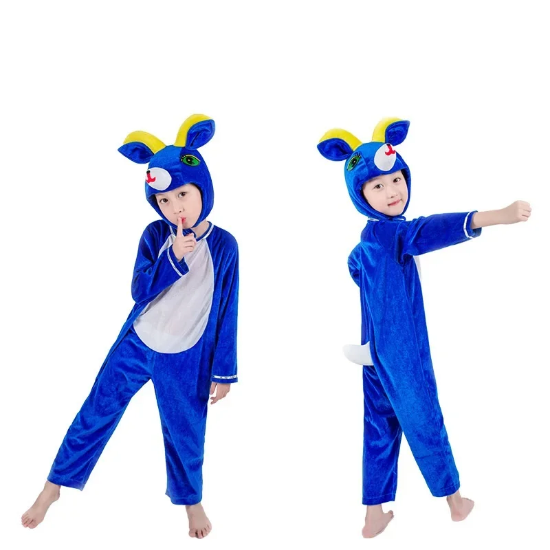 Children's Cartoon Animal Cosplay Costumes Cute Lamb Children's Animal Performance Costume Halloween Party Cosplay Jumpsuit