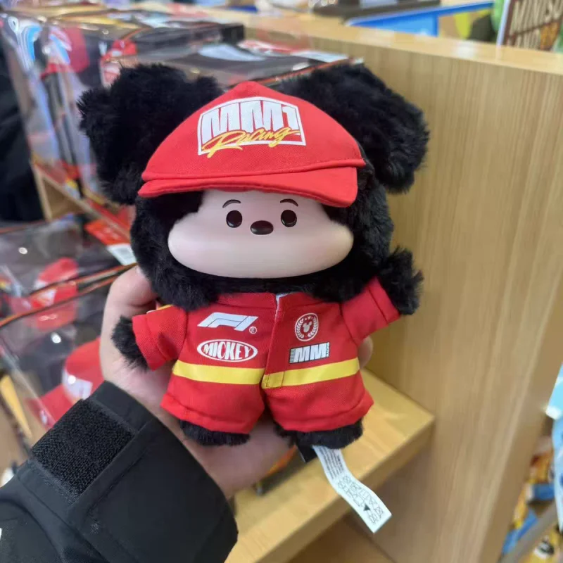 

In Stock Disney Mickey Mouse F1 Racing Series Vinyl Plush Hanging Doll Cartoon Collectible Bag Kawaii'S Birthday Gift Model Toys