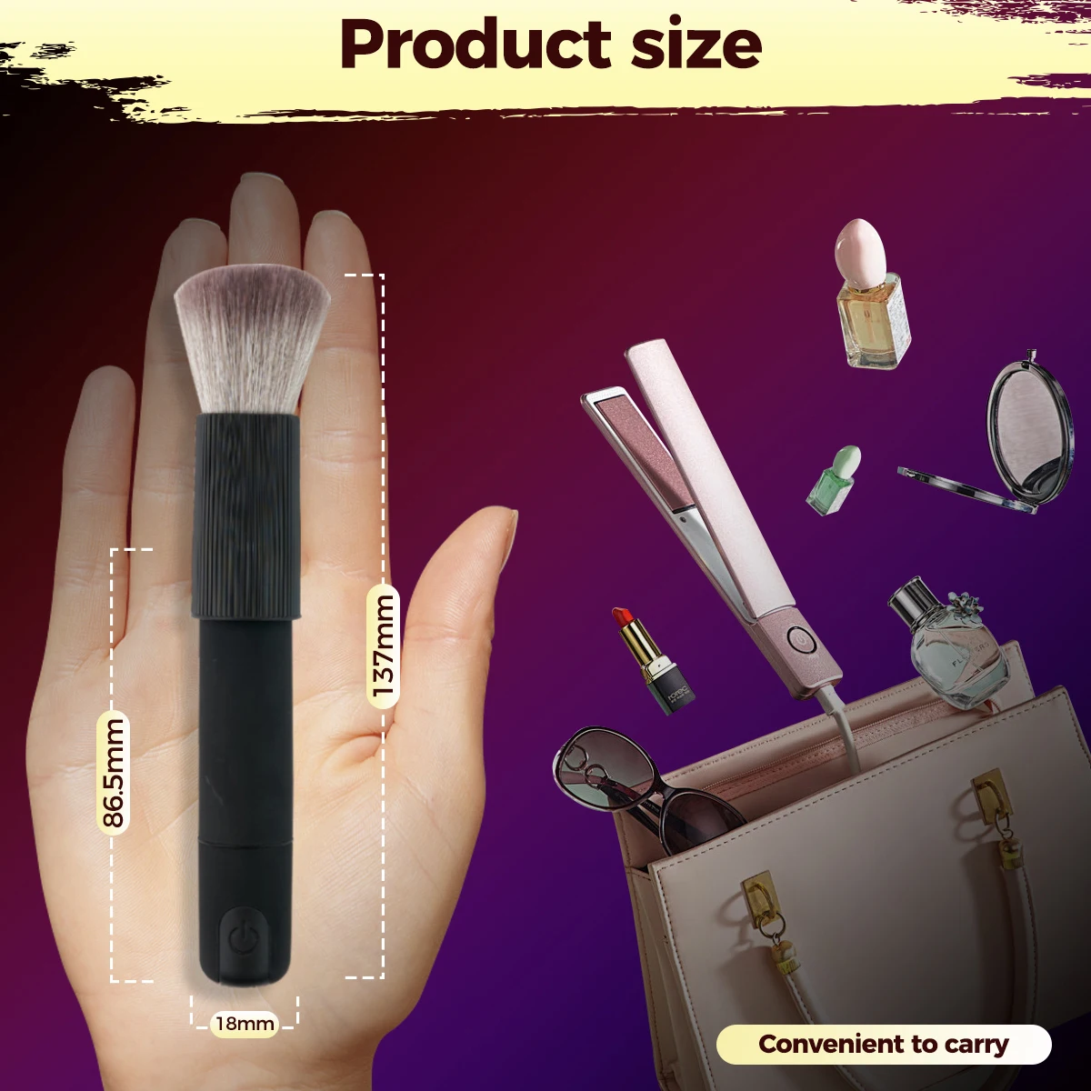 Vibrator Makeup Brushes Set Super Fluffy Loose Powder Brush Eyeshadow Blush Foundation Women Cosmetic Blending Brush Beauty Tool