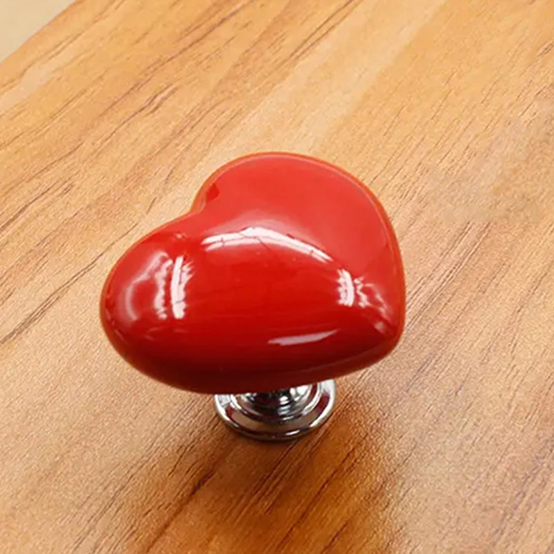 Heart Shaped Bathroom Button Colorful Plastic Toilet Tank Button Portable Accessory Handle Toilet Press Tool Bathroom Decor