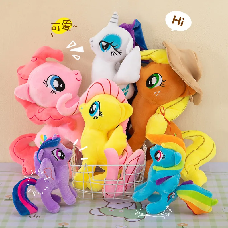 

New Kawaii Anime Cartoon My Little Pony Series Toy Doll Cute Pillow Soft Cushion Interior Decoration Girl Romantic Birthday Gift