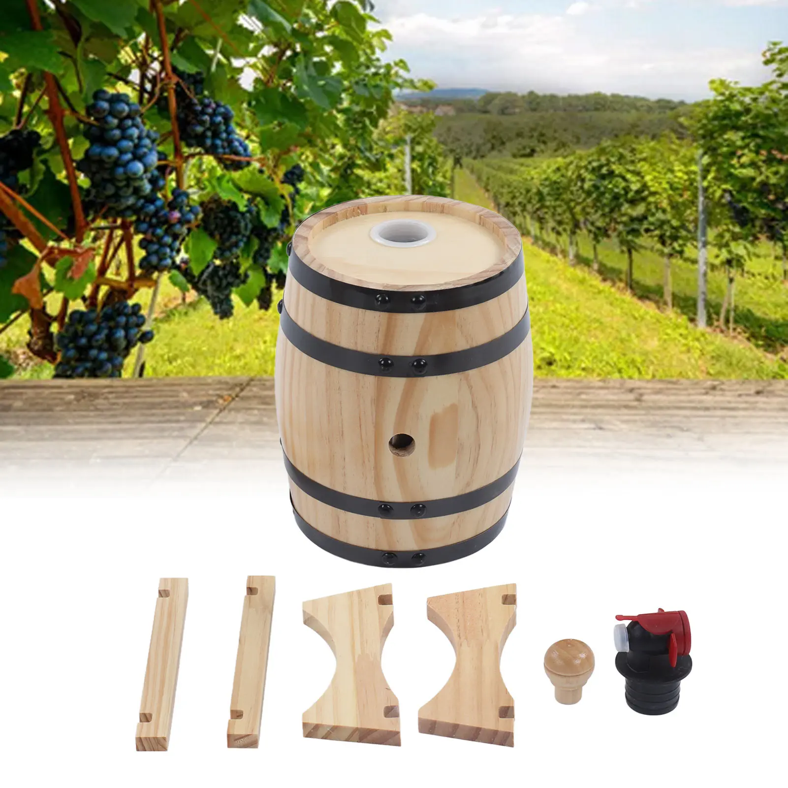 

Wine Pine Barrels Wine Pine Aging Barrels Beer Barrels Decorative Ornaments For Bar Catering Barbecue Shop