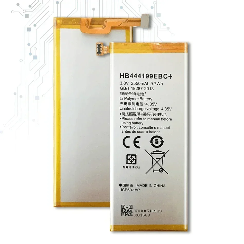 Portable Battery HB444199EBC+ for Huawei Honor 4C C8818 CHM- CL00 CHM-TL00H/G Play Mini 2550mAh Mobile Phone Batteries Warranty