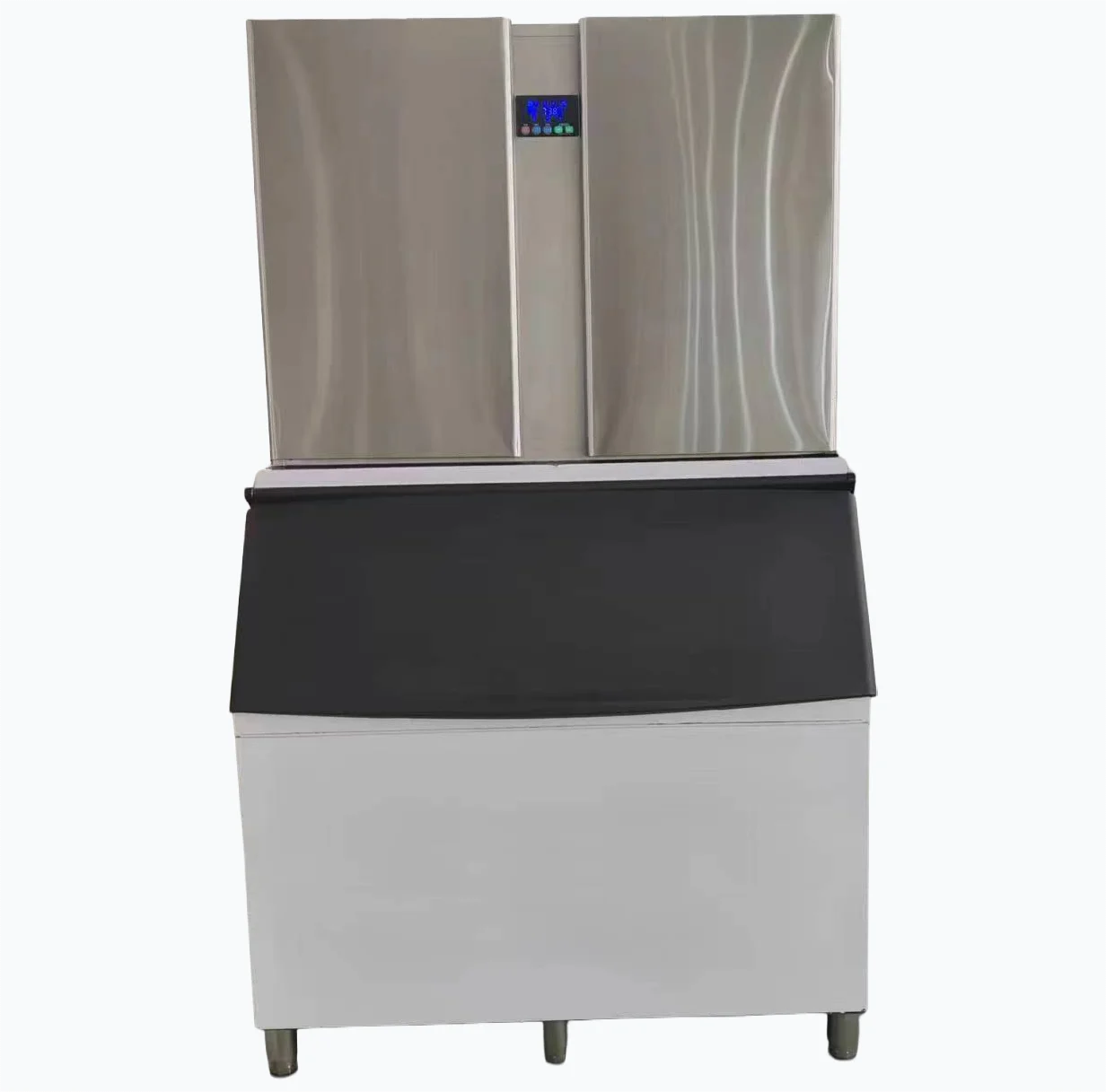 Full Weight Commercial Ice Maker For Milk Tea Shops 650kg/1450lbs Large-scale Split-type Ice Maker For Bars Ice Cubes