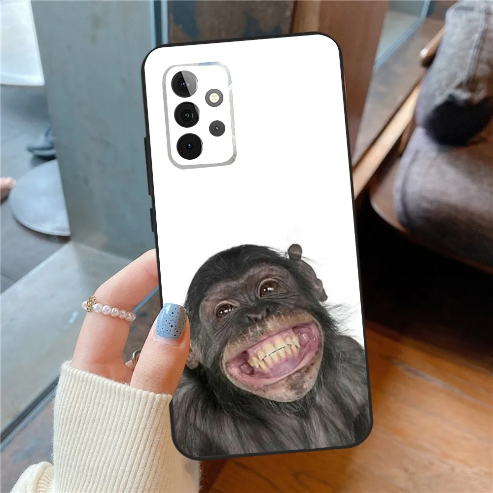 Monkey Sipping Caprisun Meme   Phone Case For SamsungS24,23,22,21,S20 ,Pro10,S30Plus,S9,20lite Ultra Black Cover