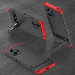 Shockproof Plastic Holder Case For Xiaomi Redmi Note 12 4G Camera Protective 3 in 1 Matte Hard Cover For Redmi Note 12 4G Case