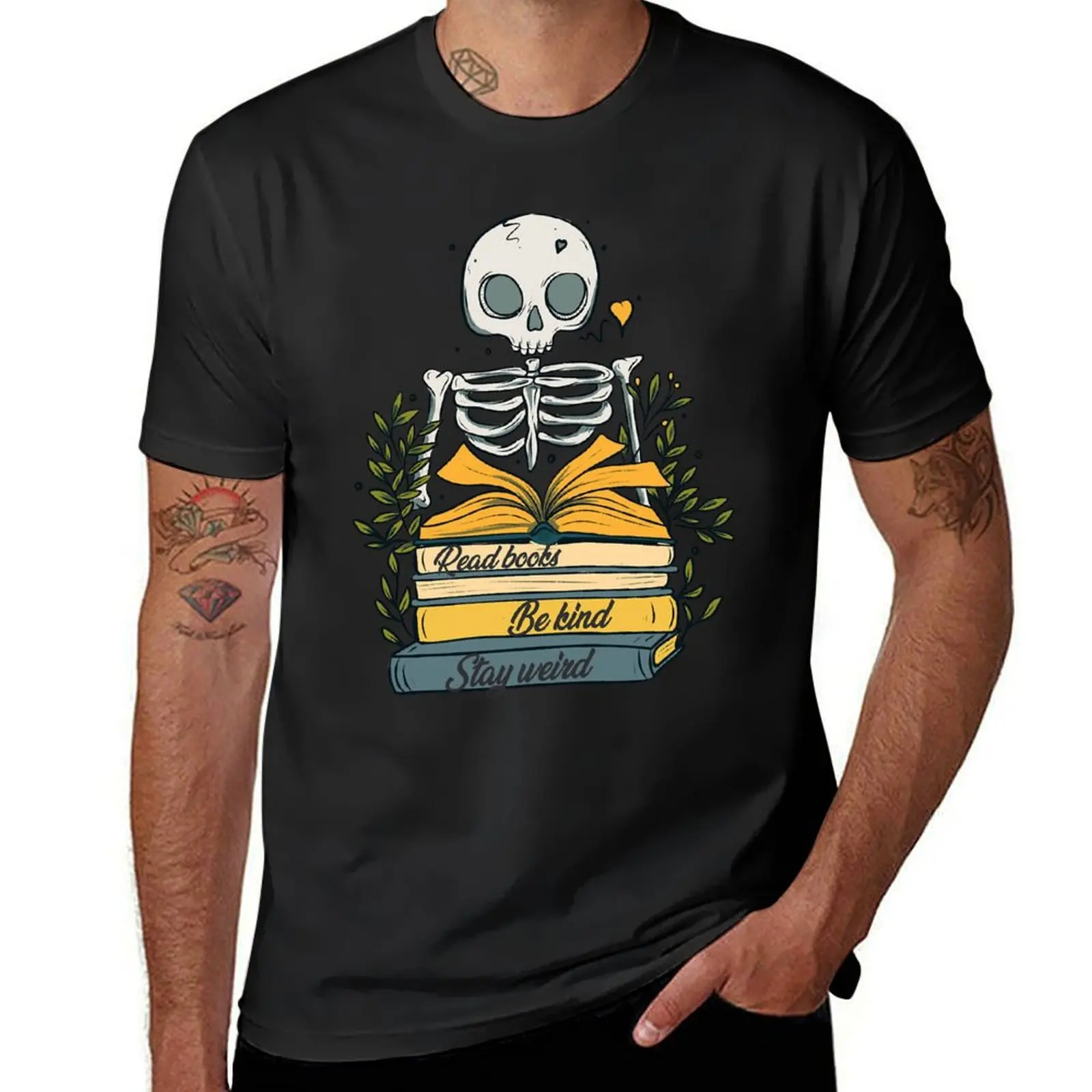 

Read books be kind stay weird T-Shirt new edition for a boy T-shirts for men cotton
