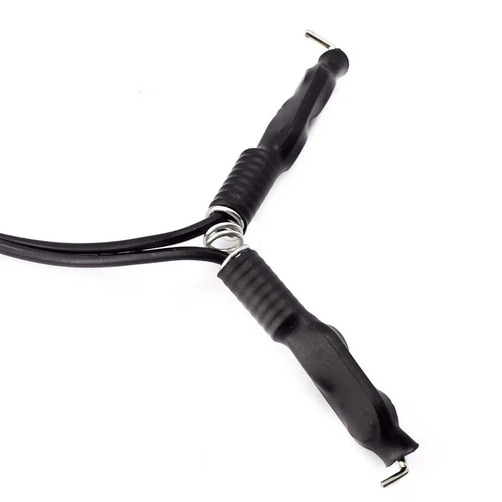 1Pcs Black Silicone Rubber Clip Cord Fireproof Soft Flexible Tattoo Machine Clip Cord Connector Stainless Steel High Resistant