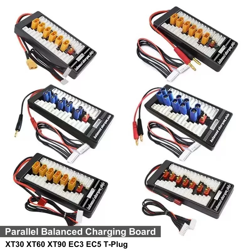 

XT60 XT90 XT30 EC3 EC5 T Plug Lipo Battery Parallel Balanced Charging Board 2-6S For ISDT Q6 IMAX B6 B6AC B8 Balance Charger