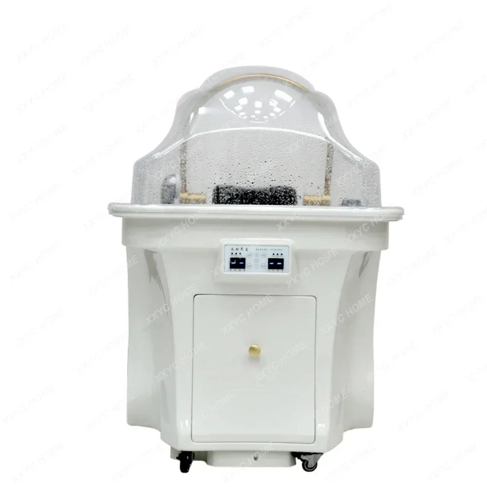 

Massager water storage type lying down shampoo basin with constant temperature water circulation fumigation beauty shampoo