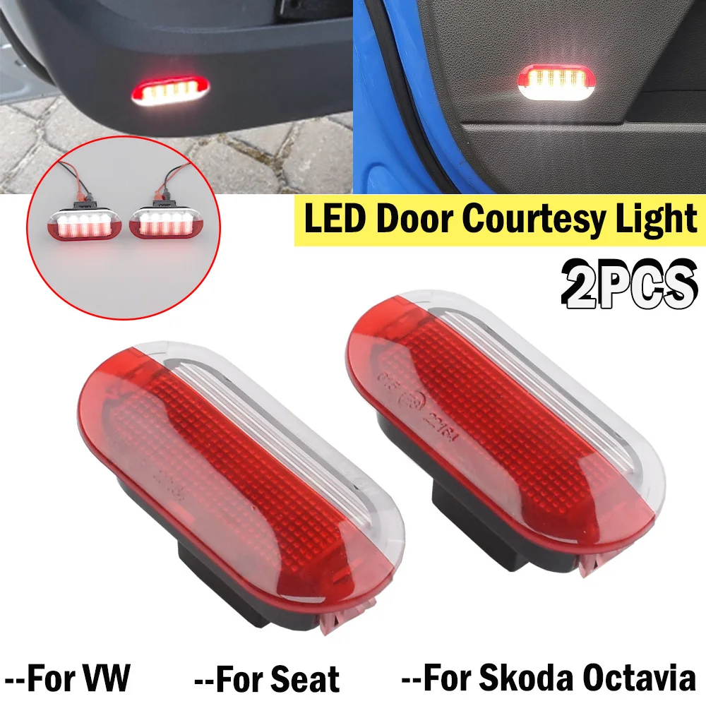 1J0947411B 1J0947411E For Seat Leon Toledo Alhambra Skoda Octavia VW Beetle Golf Jetta MK4 Interior Door Courtesy Warning Light