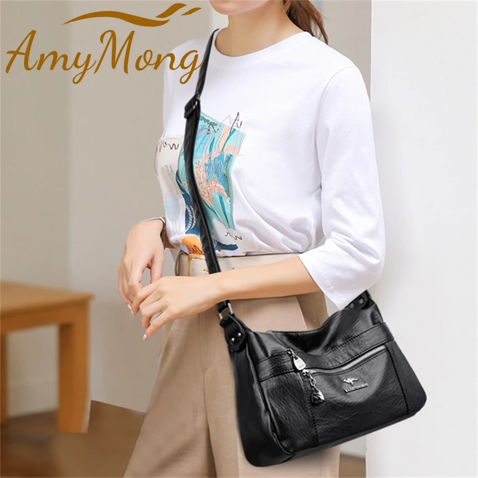 New Genuine Brand Leather Sac Luxury Handbags Purses Women Bags Designer Shoulder Crossbody Messenger Bags 2021 Female Hand Bag