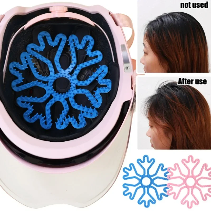 1PC Motorcycle Helmet Liner Universal Elastic Bike Silicone Mat Portable Breathable Non-slip Pad Anti-pressure Hair Gasket