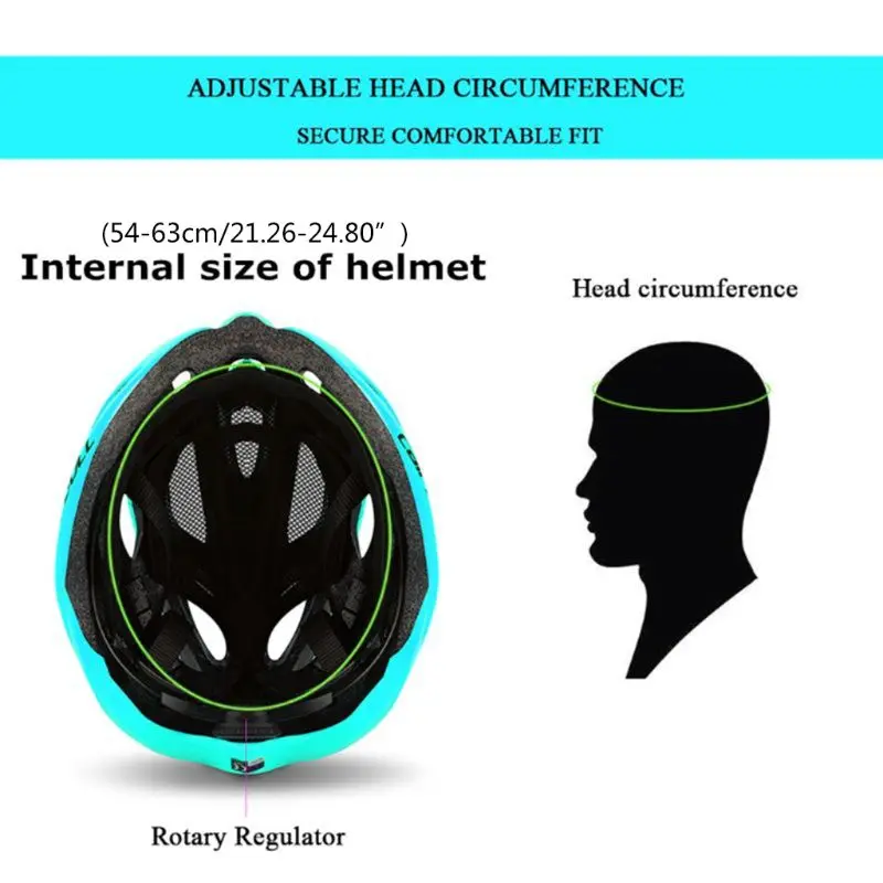 Integrated Molding Bike Helmet for Adults, Cycling Helmet, Adjustable Size, Size