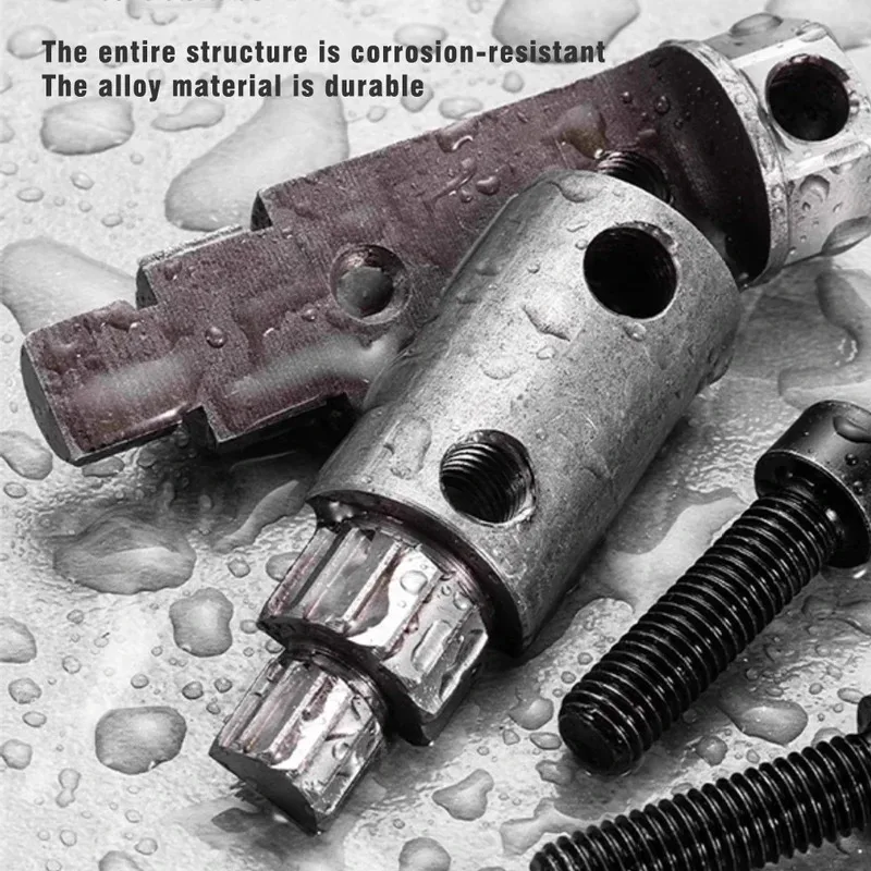 TINSOL 4/6 Universal Faucet Angle Valves Screw Extractor Broken Wire Slide Tooth Removal Tool Points Water-Pipe Valve Repair Kit