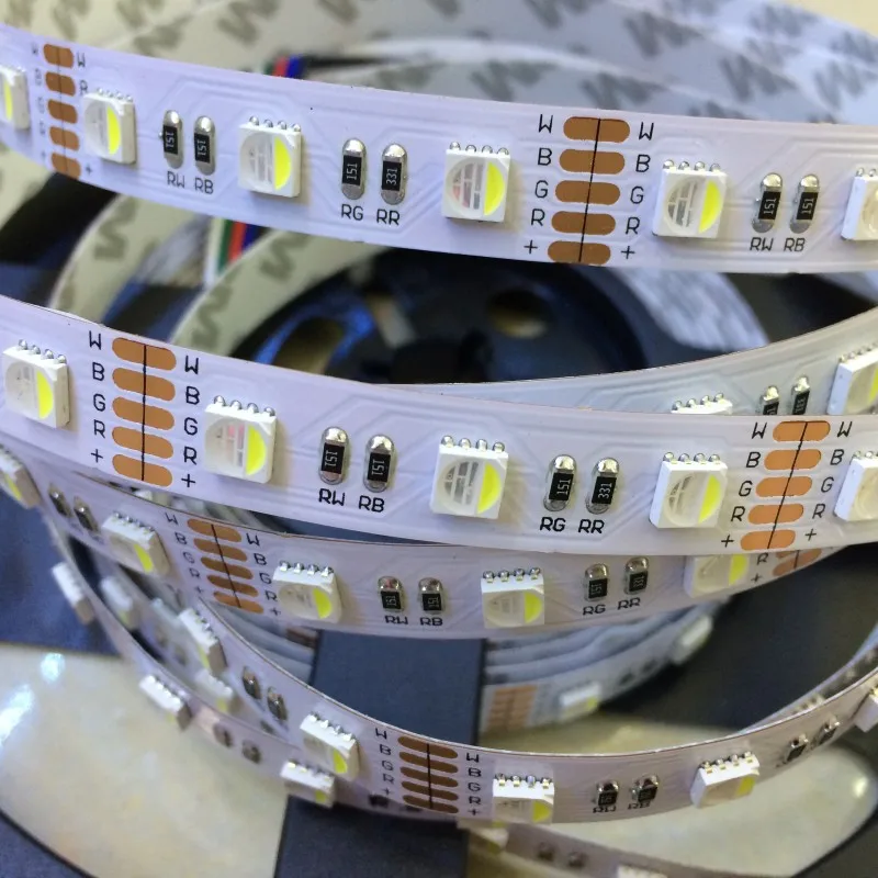 New arrival 4 colors in 1 led RGBW LED strip waterproof 24V 12V 5050 smd 60LED/m 5m/Roll RGBW LED strip light