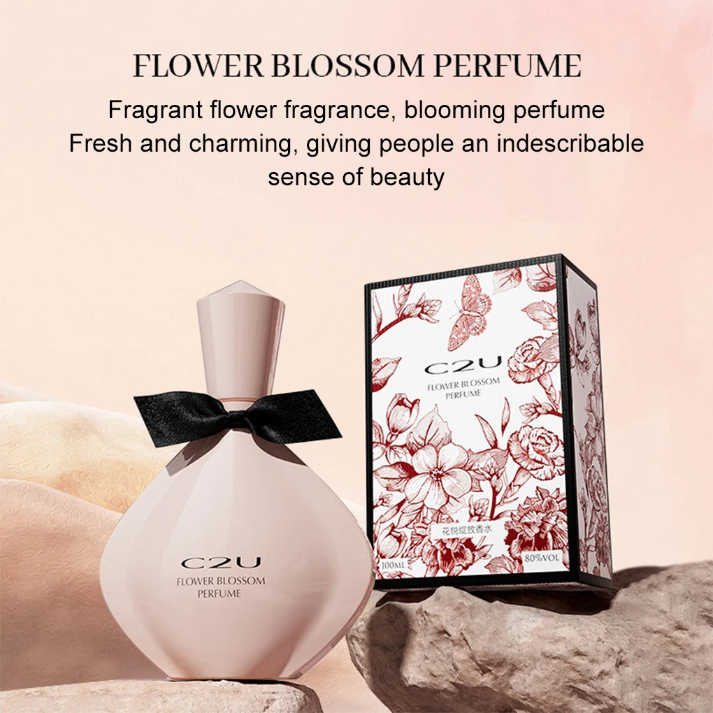 RICH Flower Blossom Perfume Scent Captivates Women Exquisite Gift Box C2U Flower Blossom Perfume Women’s perfume