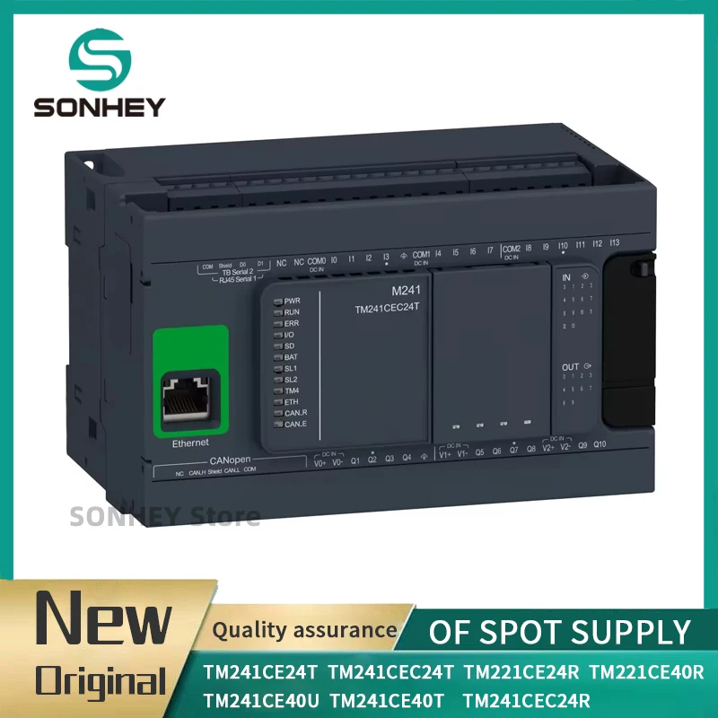 TM241CE24T TM241CEC24T TM221CE24R TM221CE40R TM241CEC24R TM241CE40U TM241CE40T Programmable Controller Original