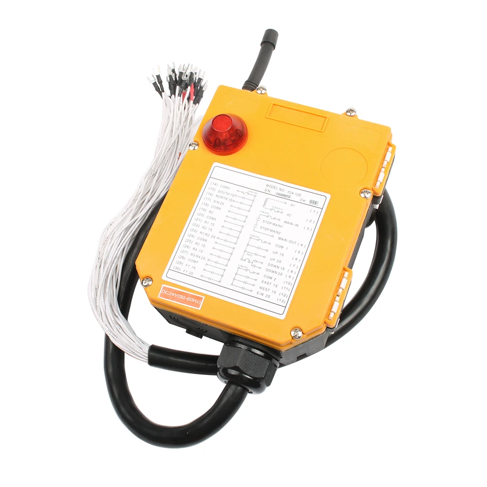 F24-6D 8D 10D 12D Double speed Industrial Wireless Radio remote controller switch control Hoist Crane Control Lift Crane