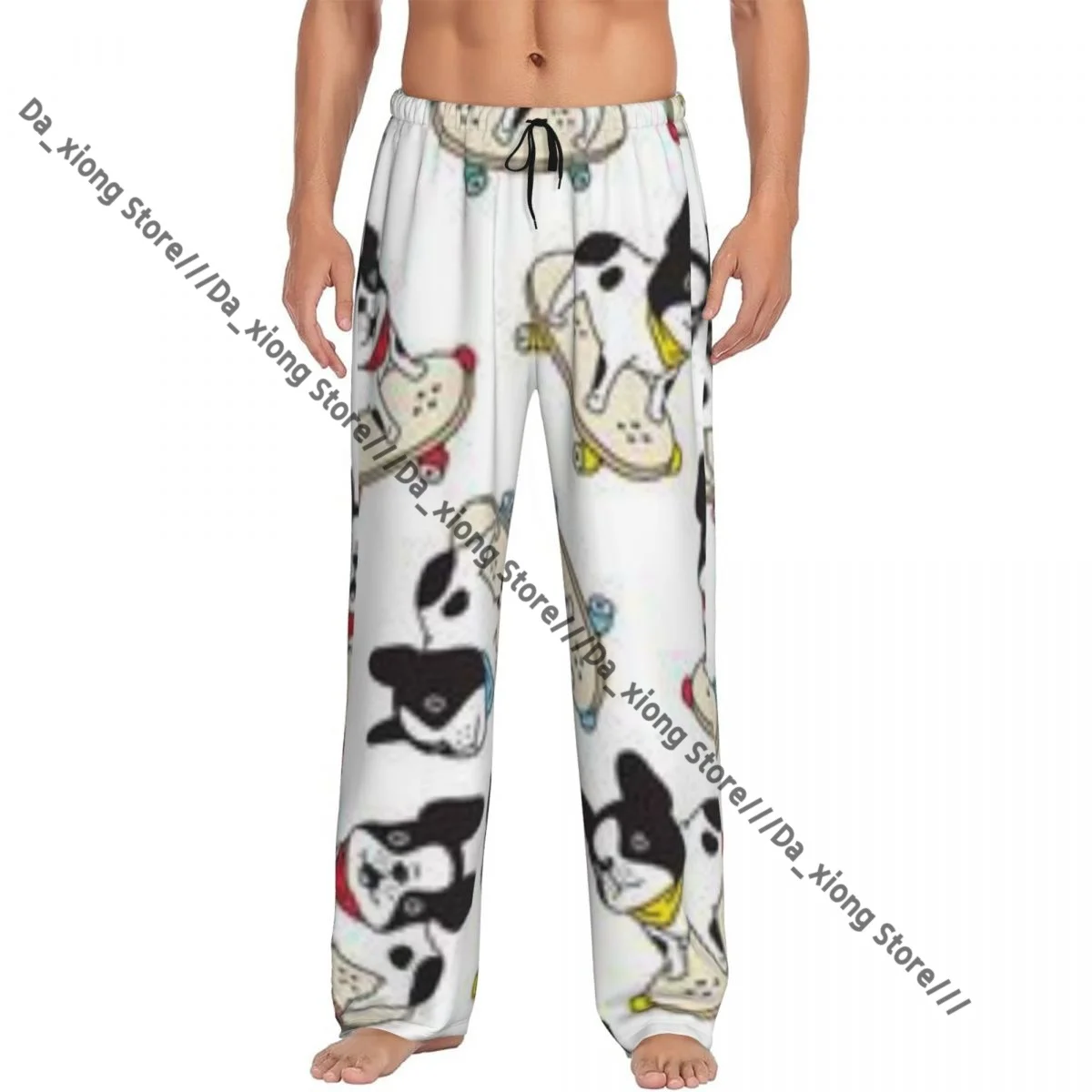 

Dog French Bulldog Mens Pajamas Pyjamas Pants Lounge Pants Sleep Bottoms