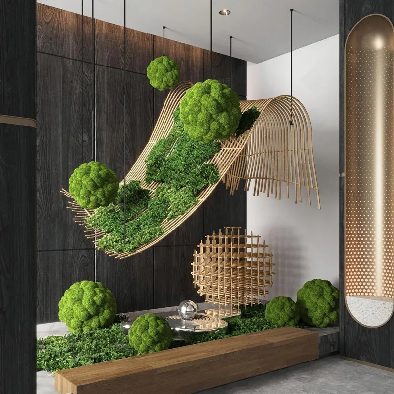 

plant hanging hanging hanging installation art landscape shopping mall window flower art space decorative landscaping