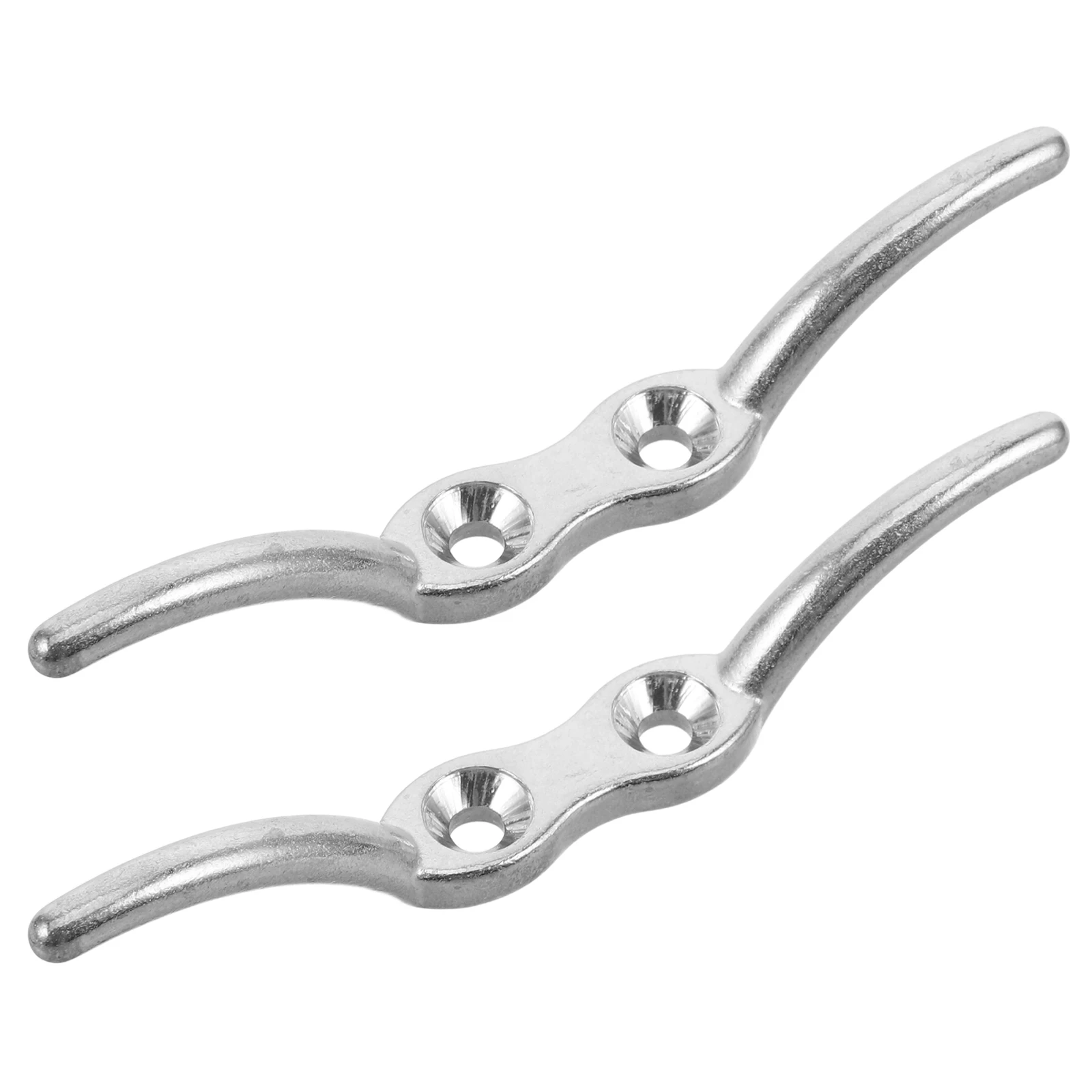 

2pcs Stainless Steel Rope Cleat Marine Hardware Kit Universal Cleat Replacement For Boat Kayak Canoe Dock Yacht Accessories