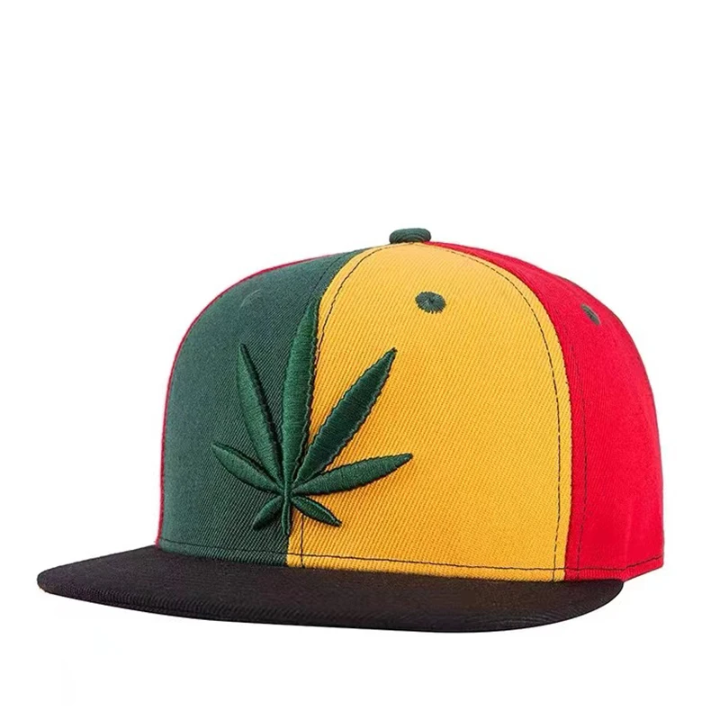 New Fashion Fastball Cap Hip Hop Maple Leaf Embroidery Baseball Hat Snapback Hat Adult Outdoor Unisex Sun Casual Caps