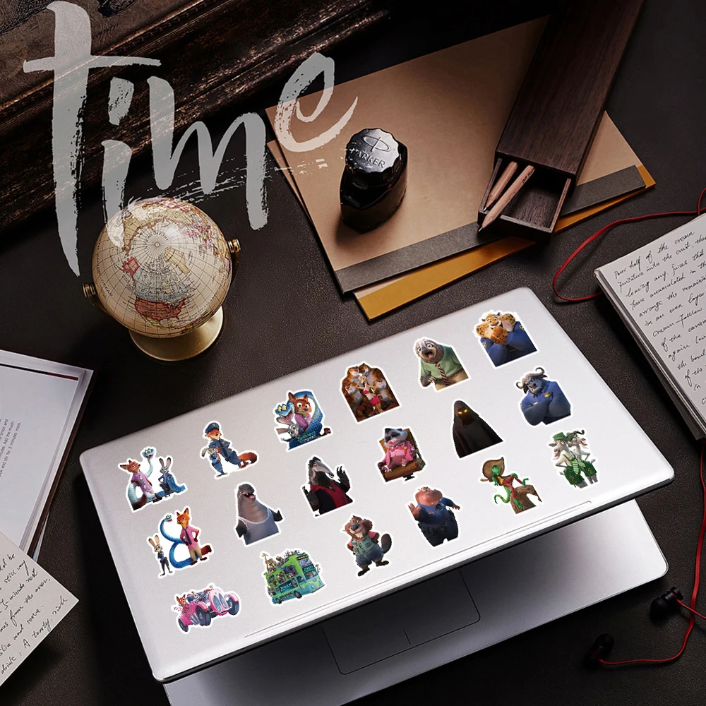 10/30/50 قطعة Kawaii أرنب جودي أنيمي Zootopia 2 ملصقات مضحك الفيلم ملصق Skateboard بها بنفسك سكيت الهاتف الغيتار لطيف الكرتون الشارات لعبة #6