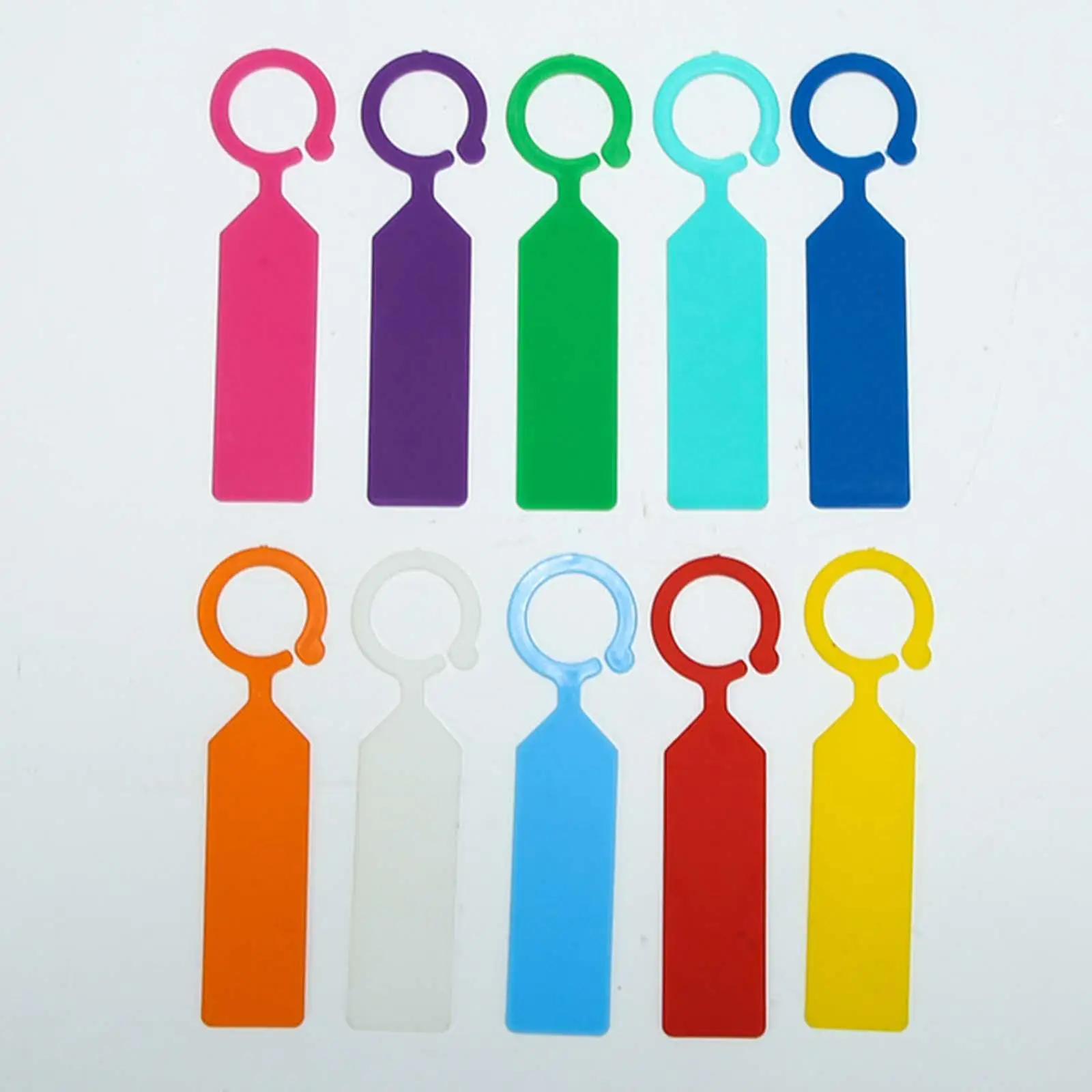 100 Pieces Hanging Plant Labels Waterproof Durable Nursery Garden Ring Label for Vegetable Nursery Potted Plants Gardening Trees