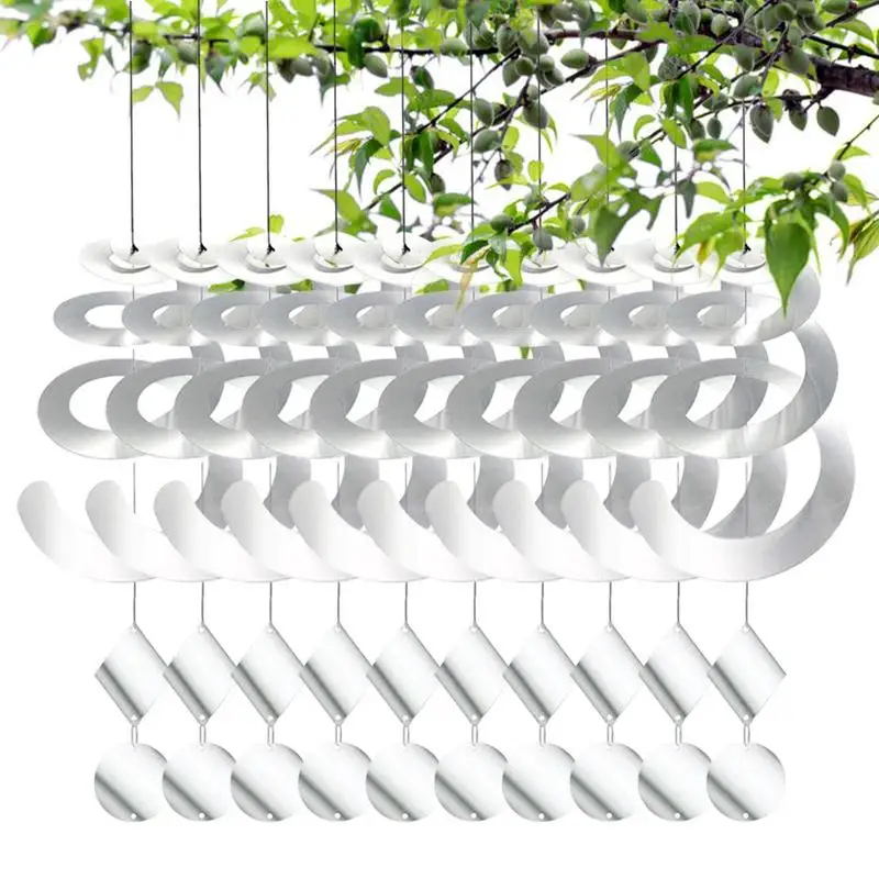 

Bird Scare Devices Wind Spiral Reflective Rods Device Waterproof Agricultural Scare Bird Rods Garden Ornaments For Woodpecker